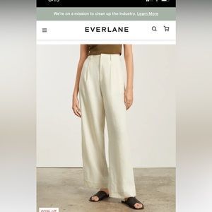 COPY - Everlane Linen Way High Drape pants